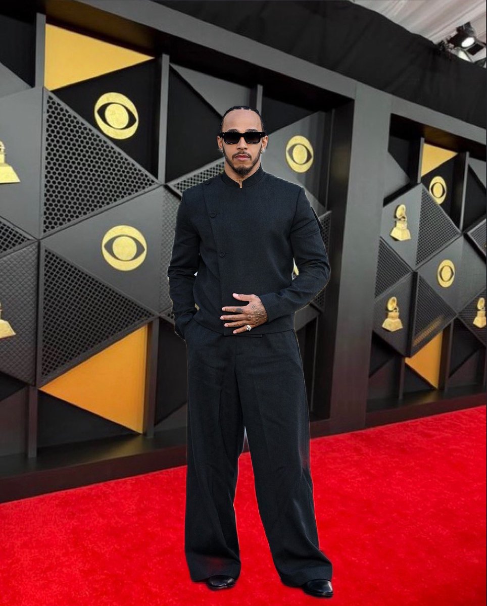 LEWIS HAMILTON AT THE GRAMMYS