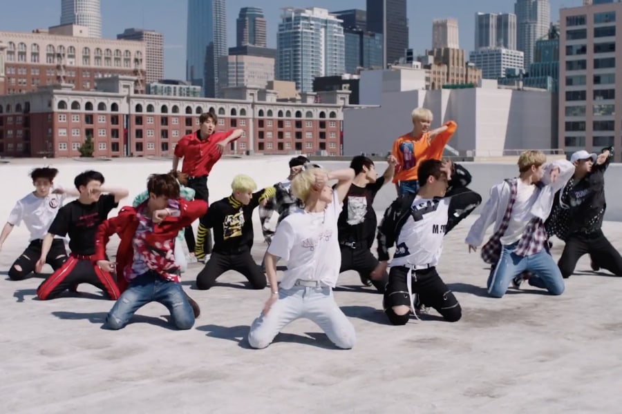 soompi's tweet photo. #SEVENTEEN's "Don't Wanna Cry" Becomes Their 1st MV To Hit 300 Million Views
https://t.co/jjzkloOwto https://t.co/wW79zpBejs