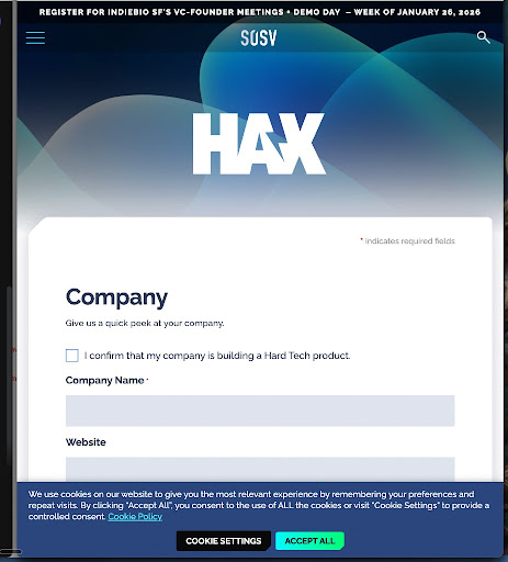 I confirm that my company is building a Hard Tech product." ☑️

If "Hard Tech" means spending 13 hours in a Swiss cell because your prototype triggered a bomb squad lockdown at Davos... then yes, confirmed.

Application sent to <a href="/hax_co/">HAX</a>.

You can clone code. You cannot clone