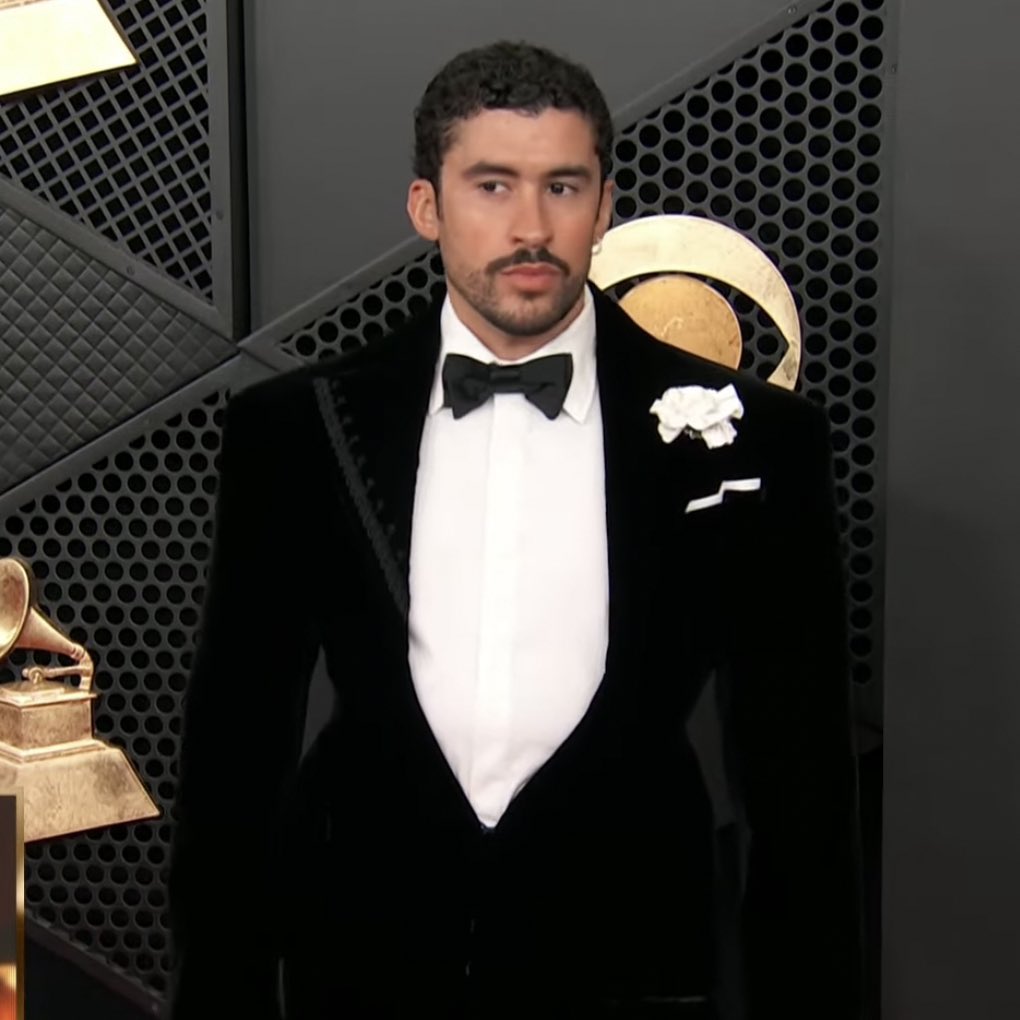 Bad Bunny at the #GRAMMYs.