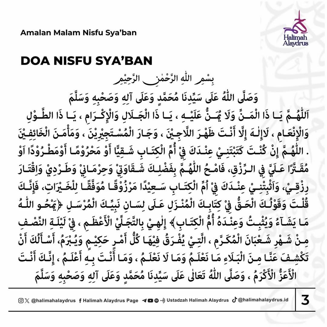 mochiiiwaaa24's tweet image. Malam Nisfu Sya'ban 🤍 
#syaban
#bulansyaban
#nisfusyaban
#malamnisfusyaban