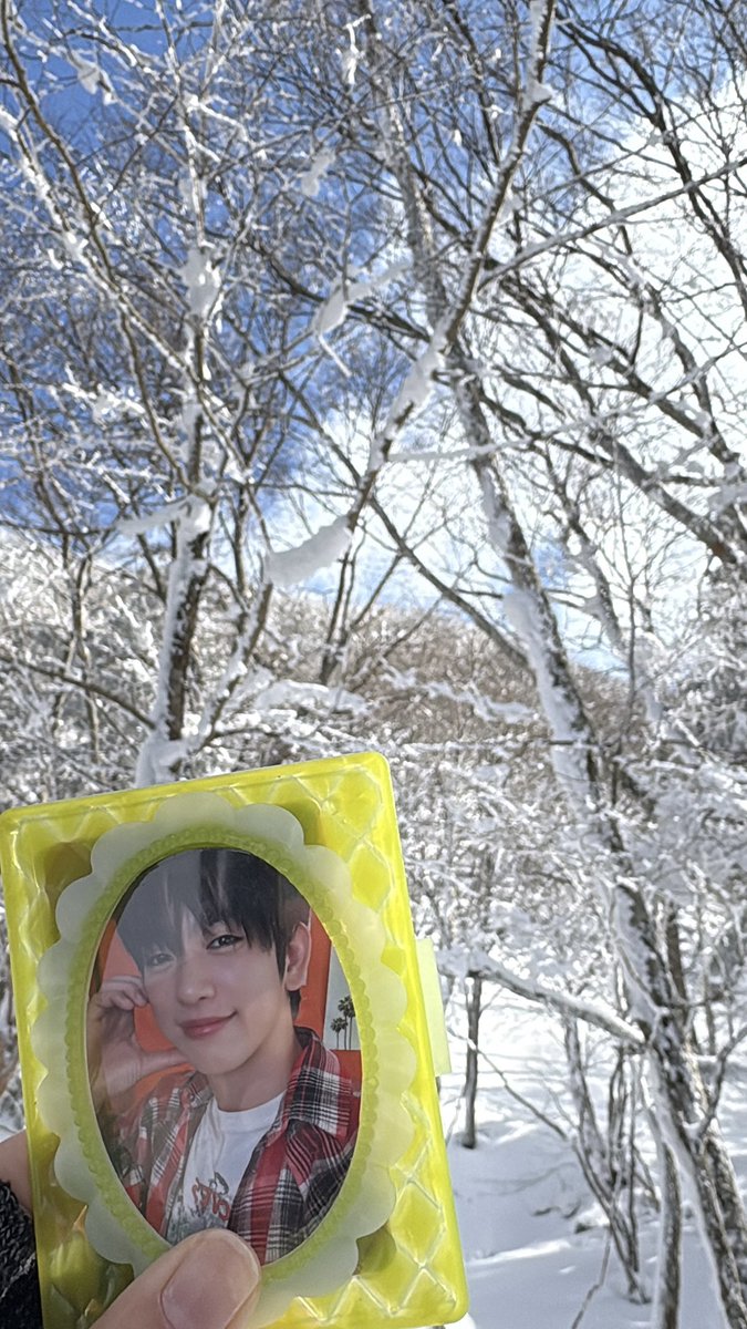 また「ジニョンさんとの雪の日」という思い出が追加されました😂

昨日は天気もよく綺麗な樹氷が見れました⛄️✨
長野とかではなく、関西の山です🏔️

<a href="/JINYOUNG/">박진영</a> #Jinyoung #진영