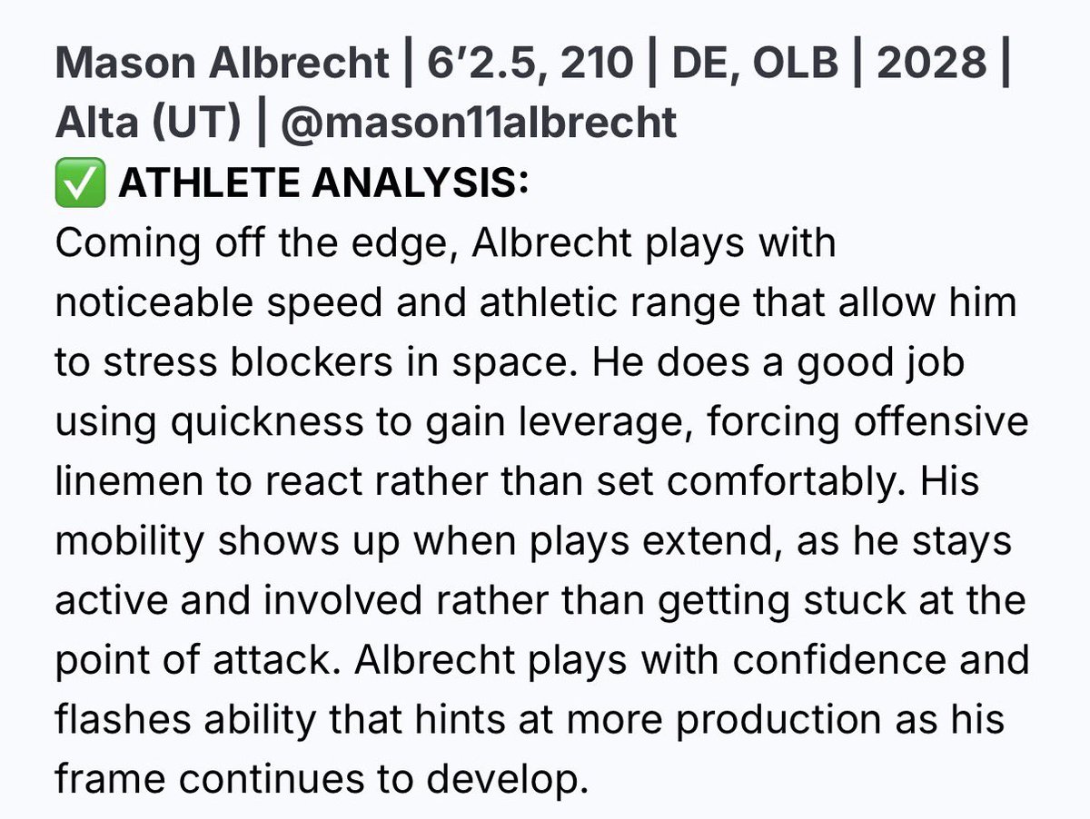 Mason Albrecht tweet media