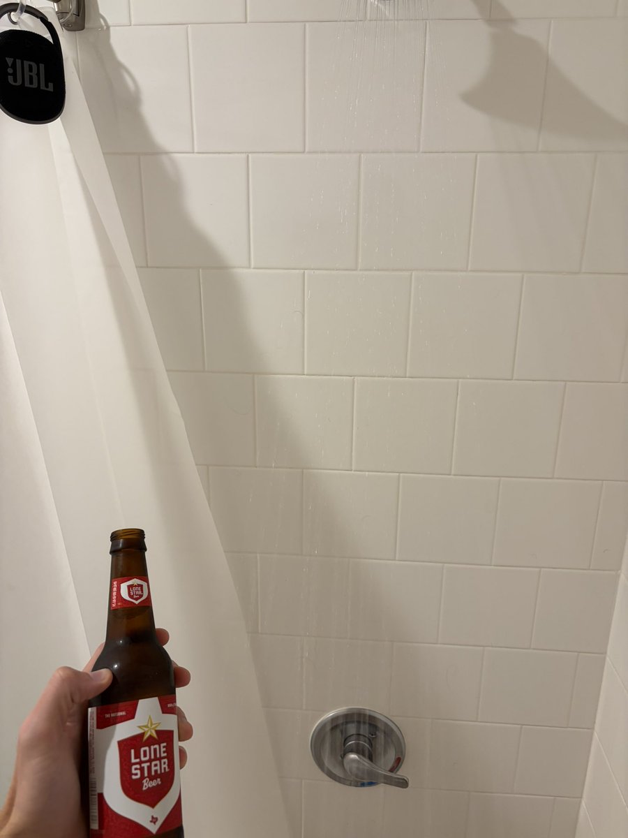 First shower beer as a champion