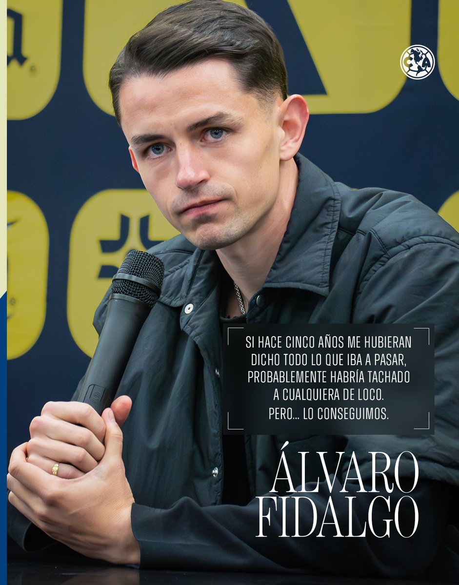 Tu nombre, Álvaro Fidalgo, estará escrito en nuestra historia para siempre. Lo conseguimos juntos. El América siempre será tu casa. 💙💛