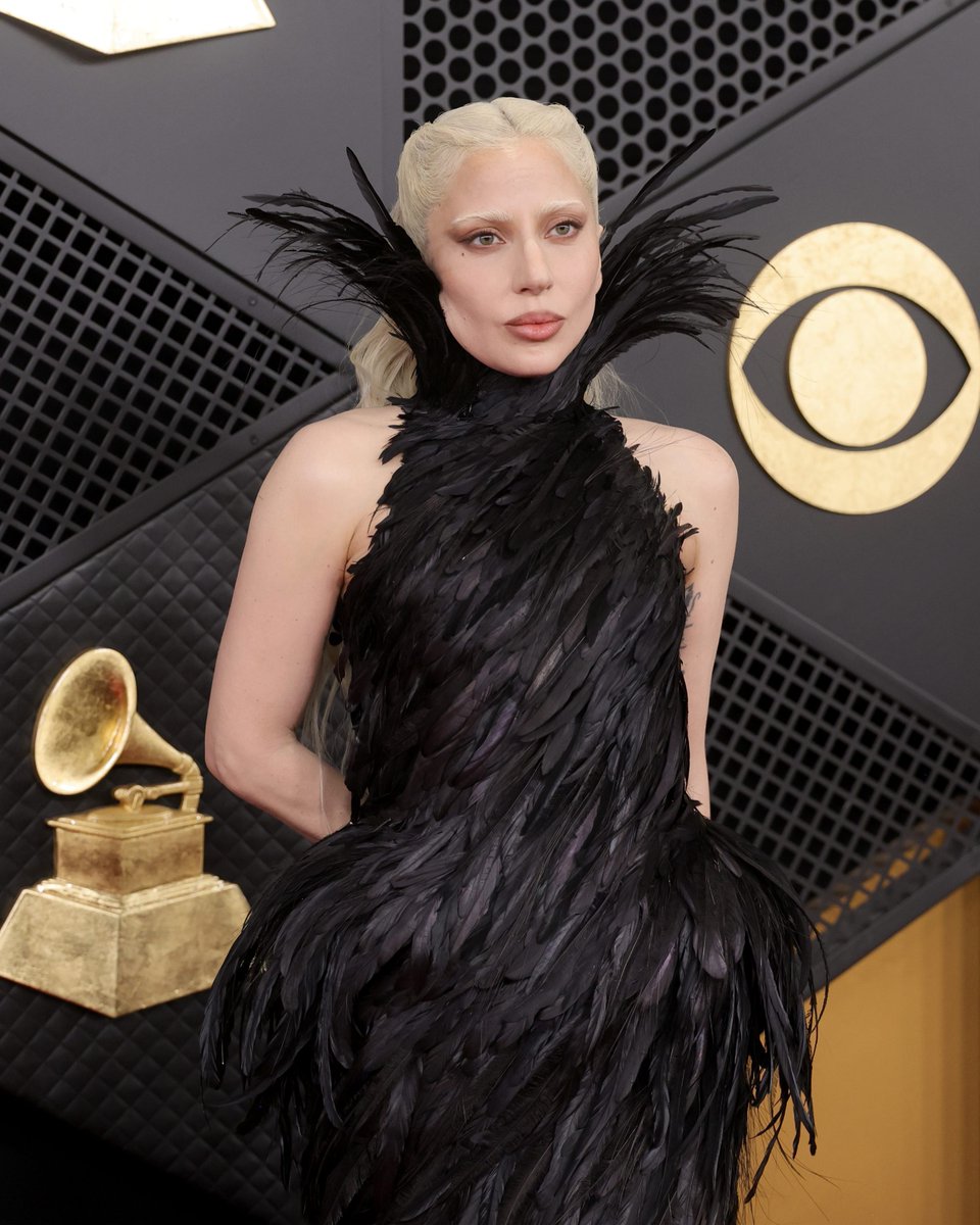 enews's tweet photo. Abracadabra! Lady Gaga arrives at the #Grammys. 🐦‍⬛🖤 (📸:Getty) https://t.co/up3no0O3Cy