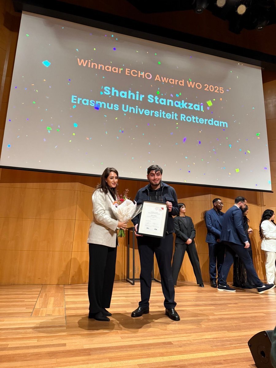 MillennialUnite's tweet photo. Founder Dr. Seren Dalkiran was honoured to pass on the torch and award the ECHO Awards in the category ‘university students’ that she received now to the next generation of leadership for academic excellence, societal impact and innovation on their 25th anniversary!🕊️🌎#nextgen https://t.co/tA2KwGZMJT