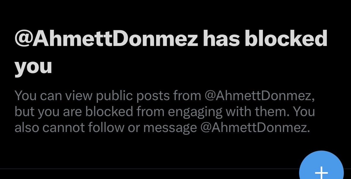 Adamın 1 hafta önceki paylaşımına kimse yorum yapmamış cemaate sallamadı diye. Ayıp olmasın diye ben yorum yaptım, engellemiş böyük insan:::)