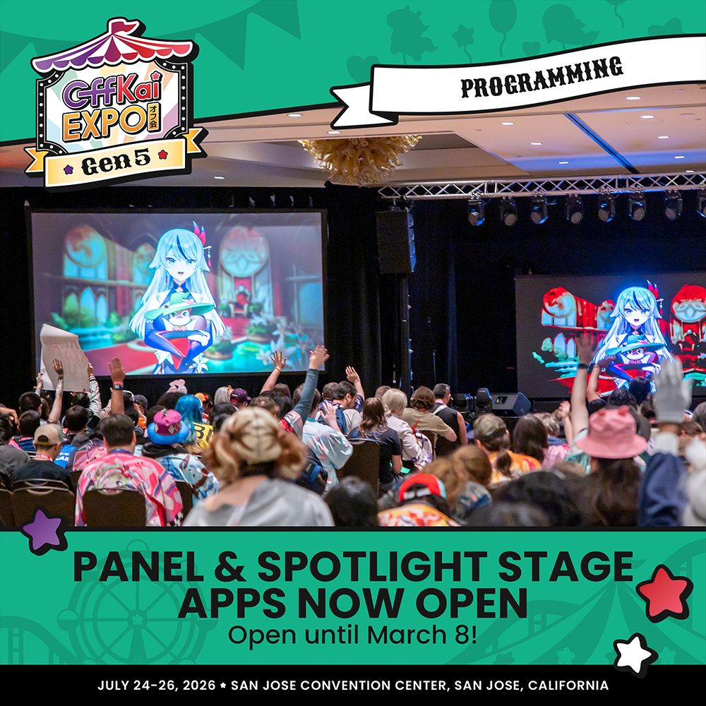 Lights Dim on the Stage 🎇🎆 

#OffKaiGen5 Spotlight Stage and Panel applications open NOW! 
To apply, please fill out the form below.

We look forward to seeing your ideas and welcoming you to this year's OffKai Expo! 👇