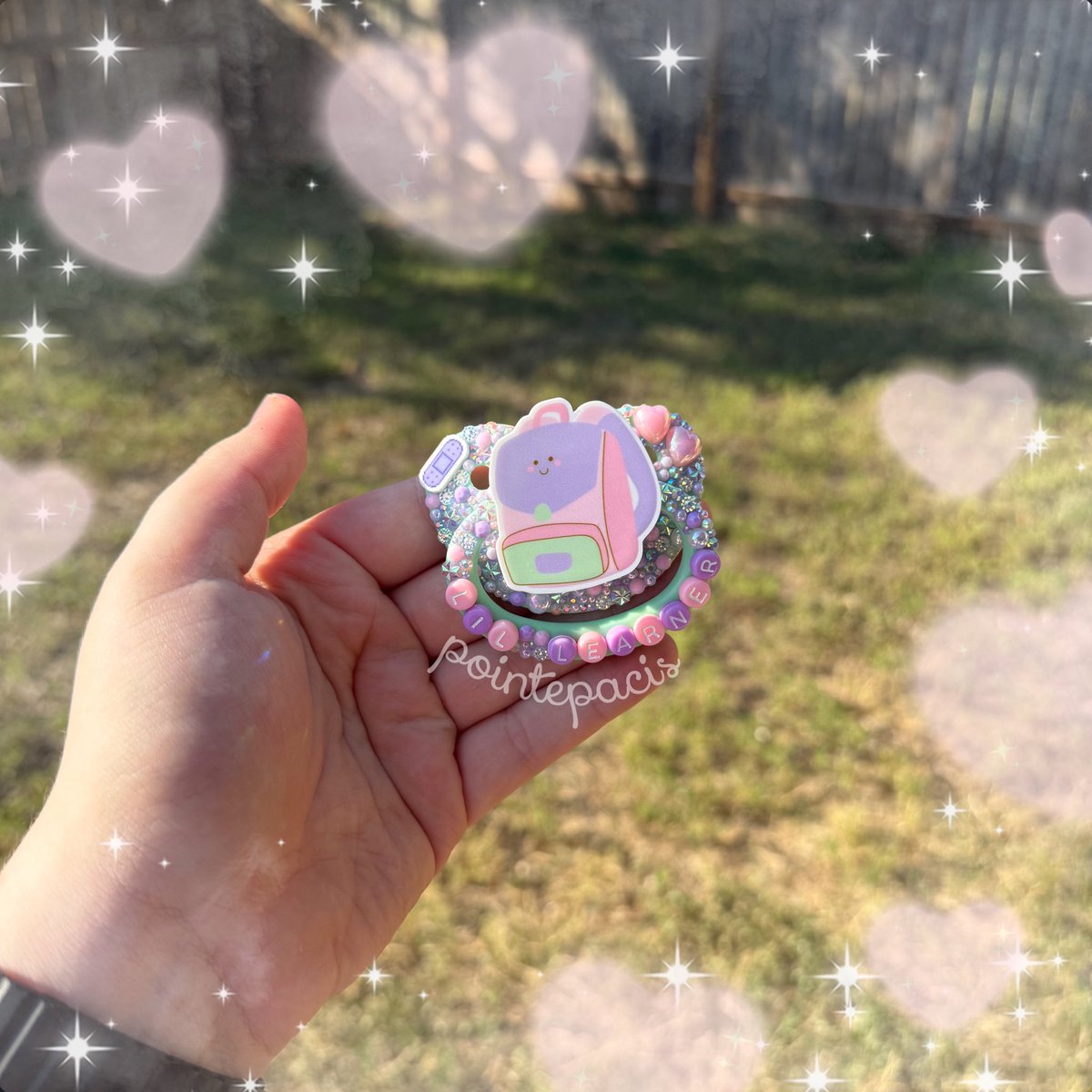 Pointe_pacis's tweet photo. For 24 hrs get this paci 50% off! That makes it $19.30 plus ship! 

#ageretwt #agere #ageregression #littlespace #agereshop https://t.co/P8lg6biuf6