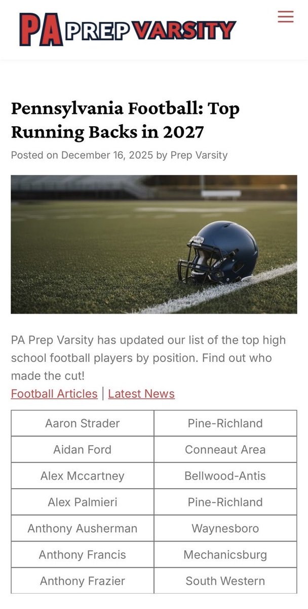 Anthony Francis 2027 RB/ATH tweet media
