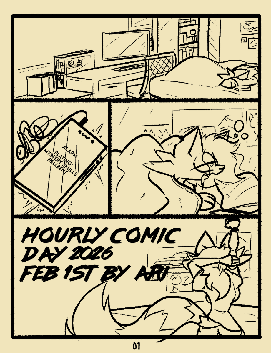 AriZoneVibes's tweet photo. 🎉Happy Hourly Comic Day!

Me actually thought it was last Friday so made it beforehand and will post now. But I think is better, Fridays sure are my day~<3
#HourlyComicDay #HourlyComicDay2026 https://t.co/267XrV3nNe