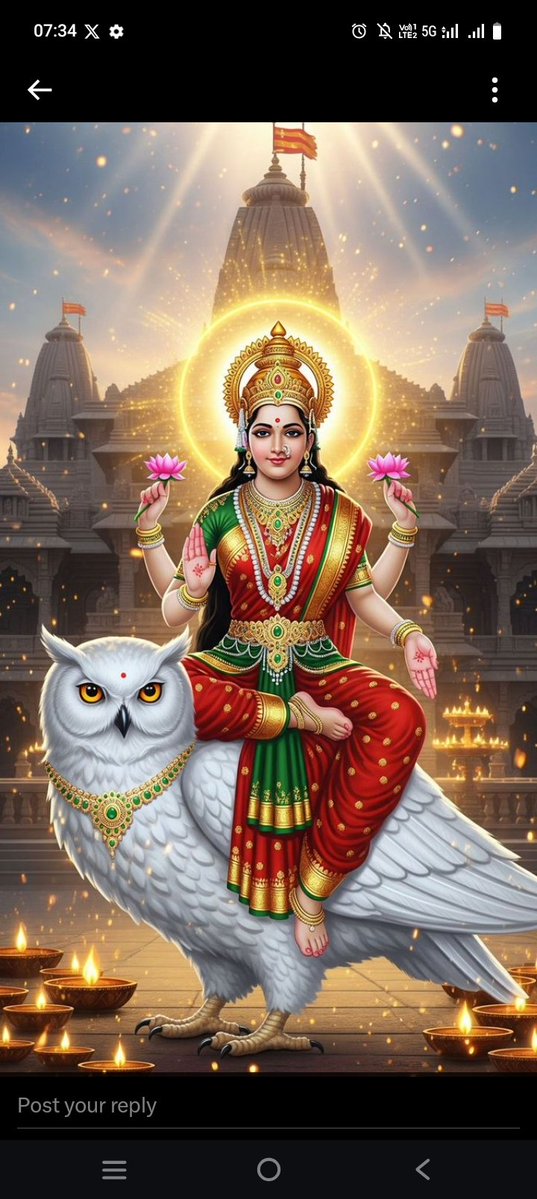 Radha88139's tweet image. ॐ श्रीं ह्रीं क्लीं श्रीं सिद्ध लक्ष्म्यै नमः"।