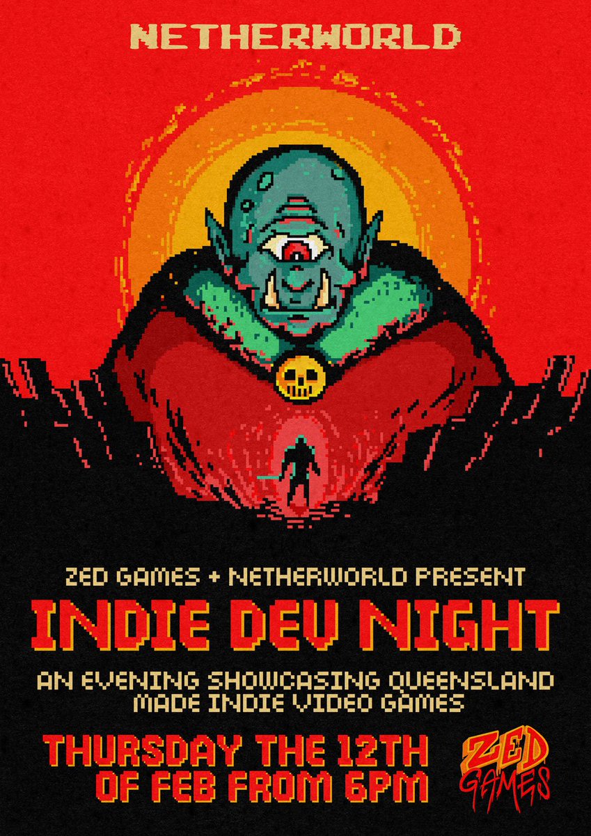 Got some exciting news! #Veredilia will be getting shown off at Netherworld's Indie Dev Night event!
Happens at 6pm, 2 Feb 2026 at Netherworld in Brisbane! Come meet us if you're in the area.