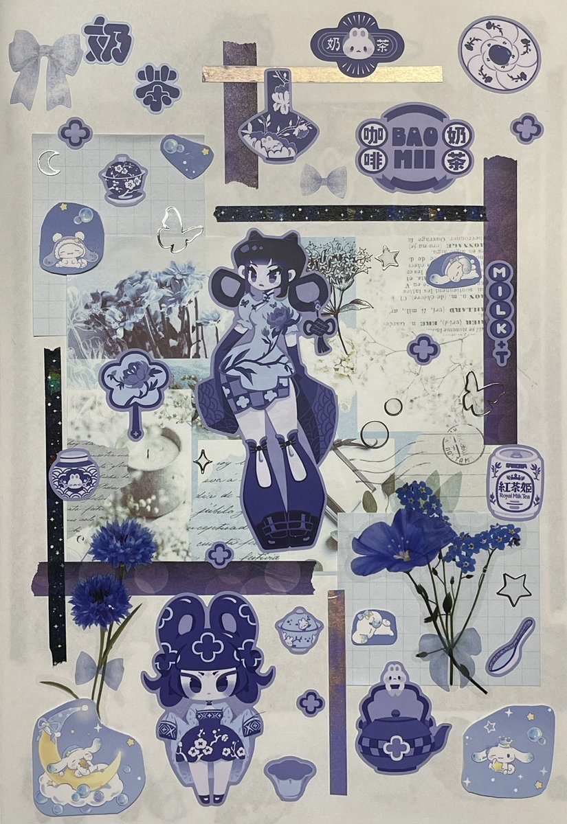 LilaxyMoon's tweet photo. Started a new thing where I actually use the sticker sheets I get and make spreads out of them 😌💜 I’ve never made spreads before so I’m just kinda throwing things together, but so far it’s been really fun https://t.co/PIOlRTwODh