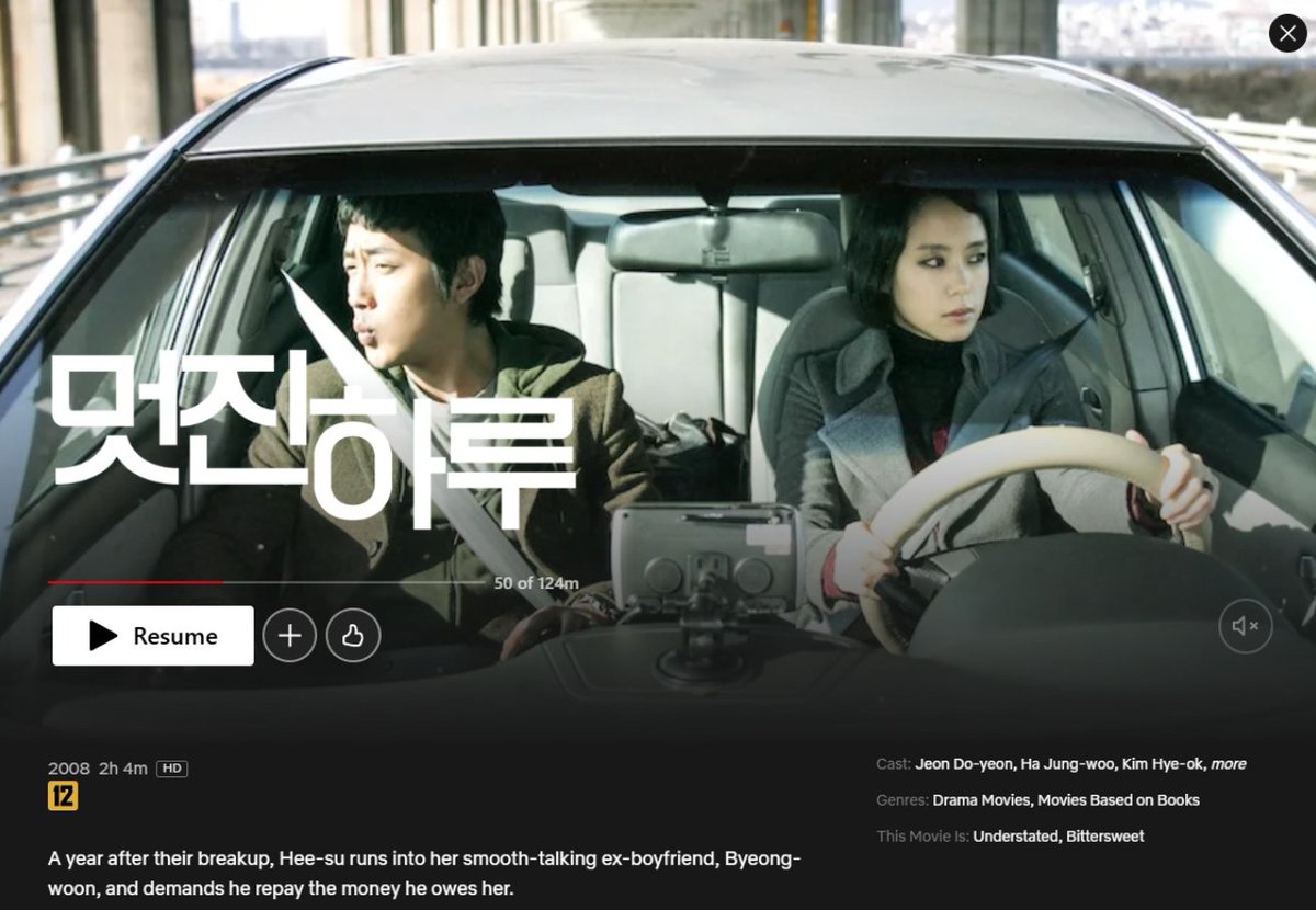 Today's Korean Films Worth Your Time on #Netflix   

My Dear Enemy (2008)

A journey to collect a debt becomes a comforting stroll to reclaim a loaned heart.
