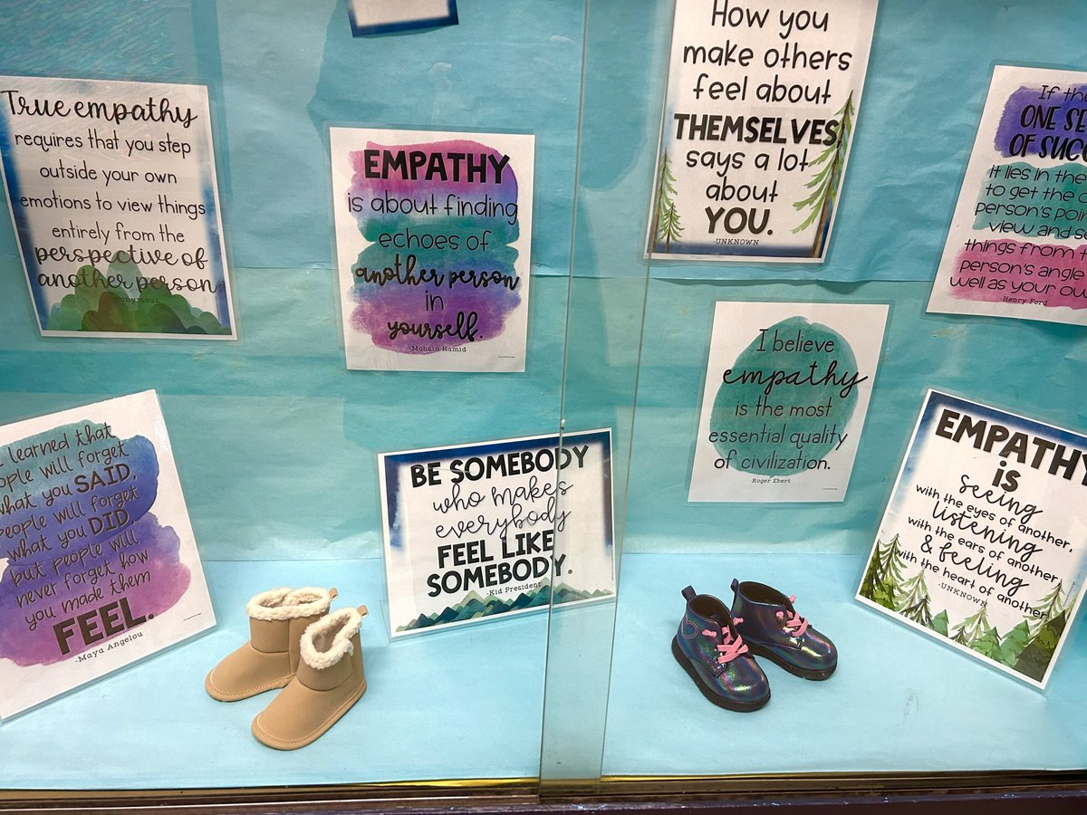 Take a hike in someone else’s boots! 🥾 
Practicing empathy for <a href="/CharacterStrong/">CharacterStrong</a>’s trait of the month 💜 #TeamWheeler <a href="/WheelerAvenue/">Wheeler Avenue School</a> <a href="/VS13UFSD/">ValleyStream13UFSD</a>