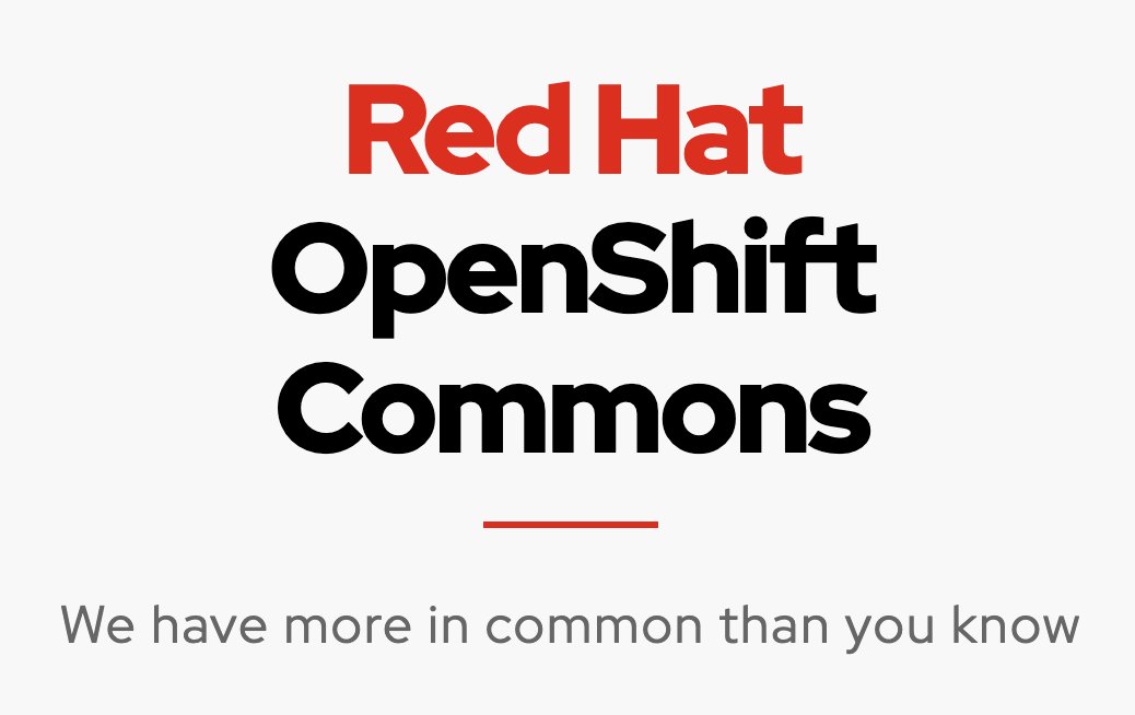 OpenShift Commons tweet media