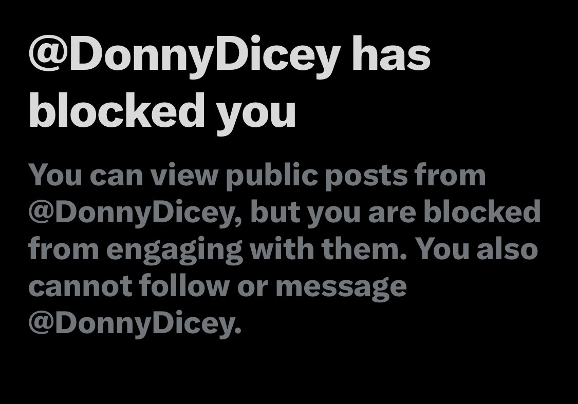 This little cunt <a href="/DonnyDicey/">Donny</a> blocked me because he’s got no motion and only scams his followers. 

This thin skinned bitch acts tough on the internet but is truly a pussy hiding in a basement in real life. 

You got zero motion little bitch.