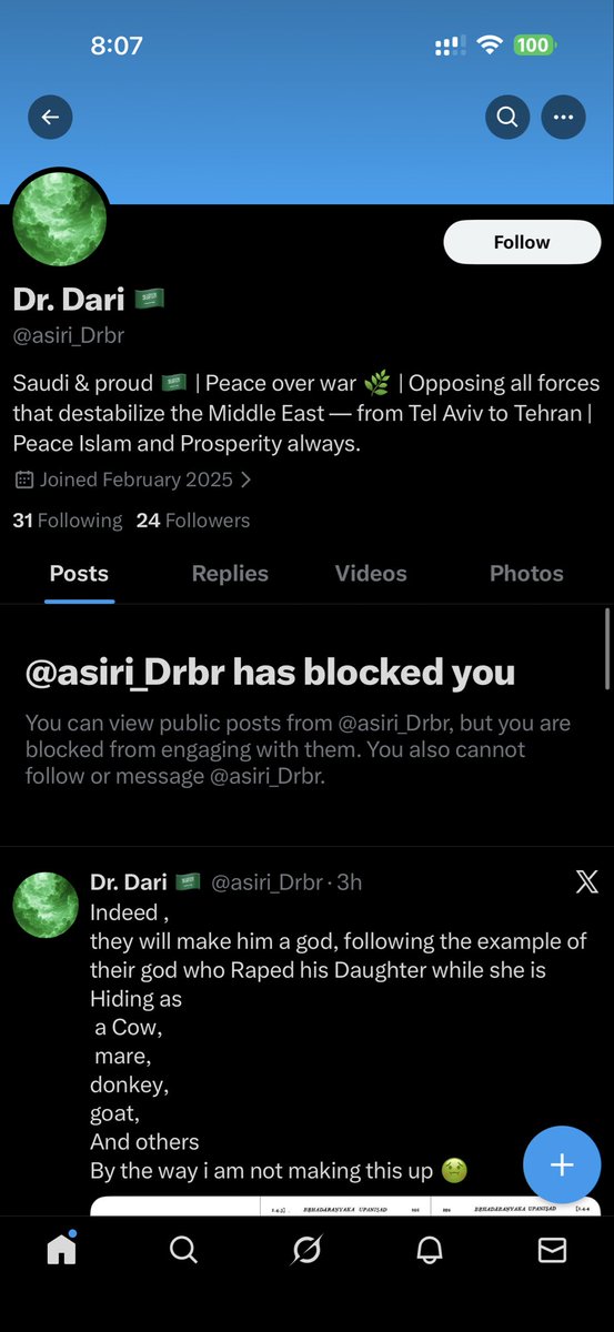 Lol <a href="/asiri_Drbr/">Dr. Dari 🇸🇦</a> is a coward.