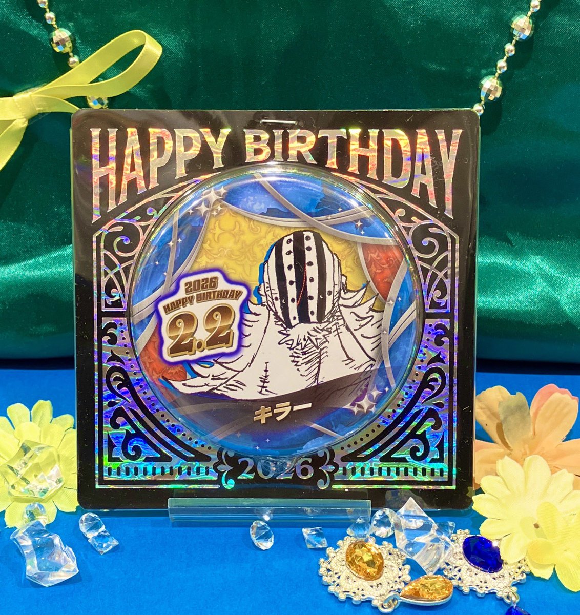 新商品】原画商品 『ONE PIECE』バースデイ缶バッジ キラー BF1 550円