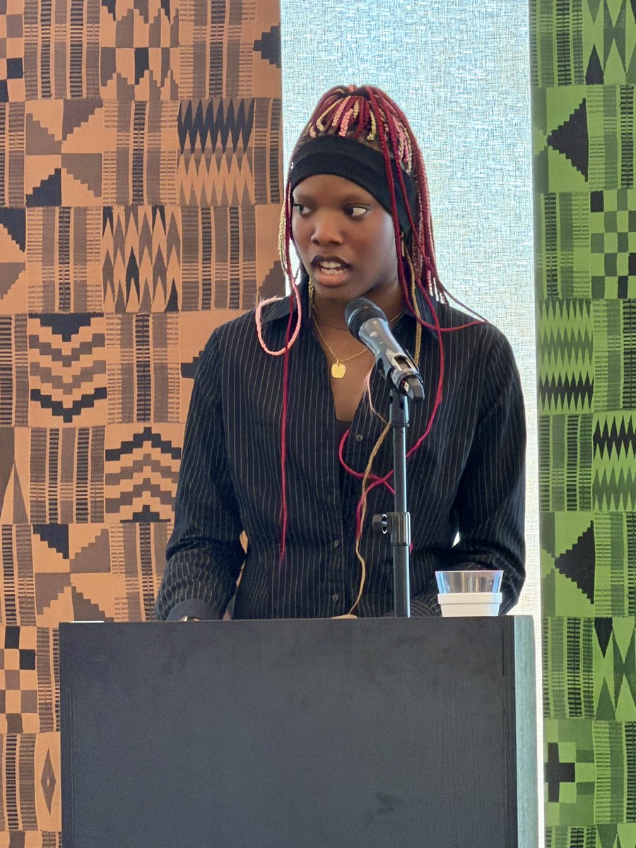 ActivitiesLCHS's tweet photo. Sophomore Samaya Mullings was selected to read her poem, “Our Sweet America,” at the 43rd Annual Profiles in Excellence with the @LCFPD. This event celebrates the accomplishments and recognizes the history of Lake County’s Black community. We could not be more proud of Mya! 💙🦅 https://t.co/WQcMxwzFli