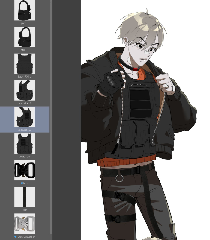 ㅤ
⦁ 전술조끼 테크웨어

⦁ タクティカルベスト

⦁ Tactical Vest

by 큰조맨
ㅤ
assets.clip-studio.com/ja-jp/detail?i…