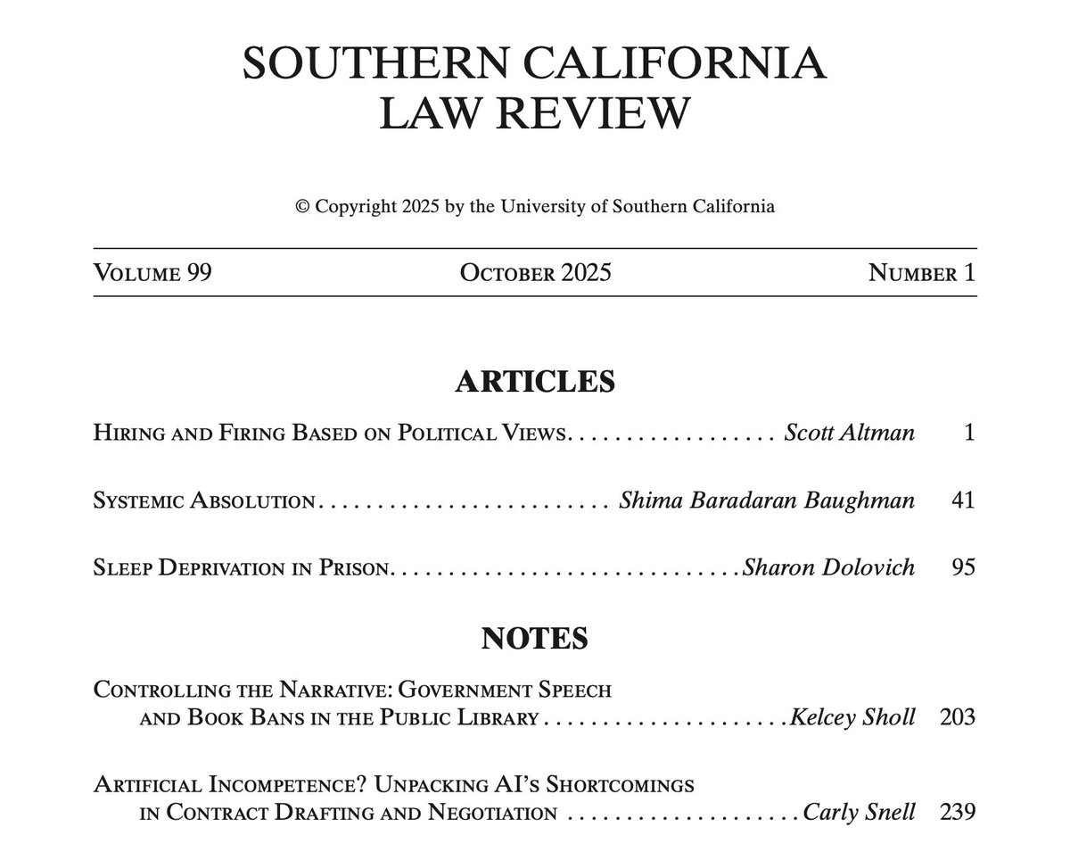 Southern California Law Review tweet media