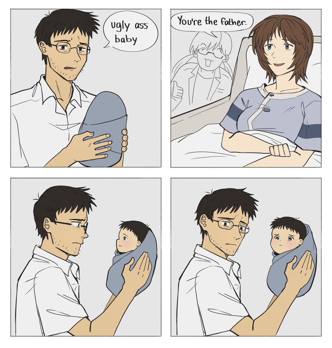 Gendo, you ARE the father (unfortunately)