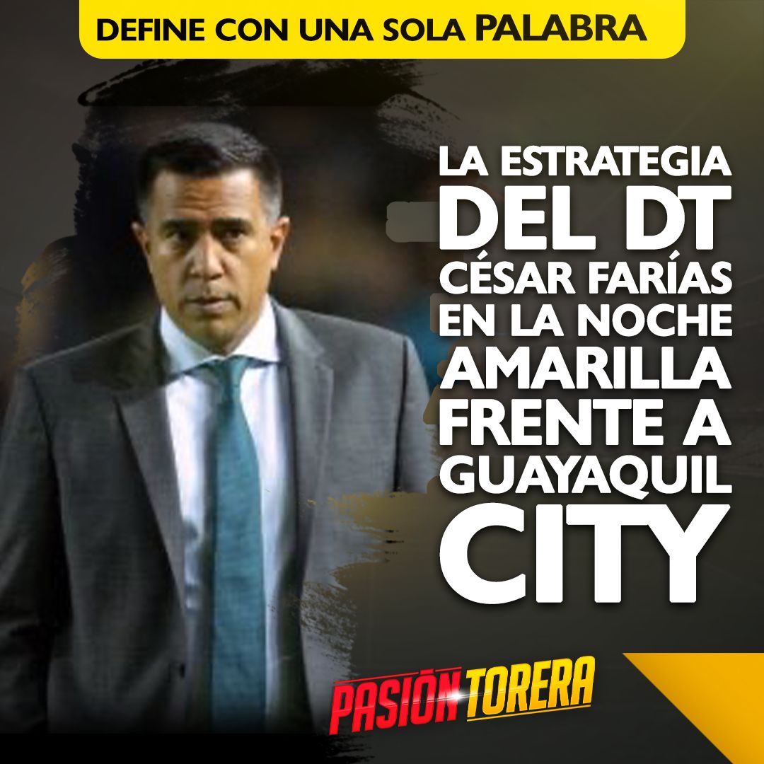 Luego de la lamentable derrota la noche de ayer ante Guayaquil City en el estadio Monumental 🏟️ 

Define con UNA SOLA PALABRA la estrategia del DT César Farías en la Noche Amarilla. 

⬇️⬇️⬇️⬇️⬇️⬇️⬇️