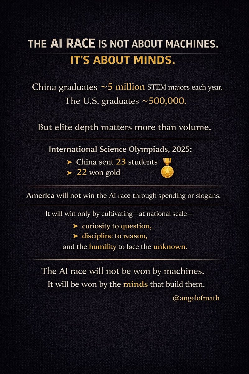 angelofmath's tweet image. The #GenesisMission of the @WhiteHouse must be rooted in curiosity, discipline and humility to face the unknown. #Geopolitics #Globalization #Tech