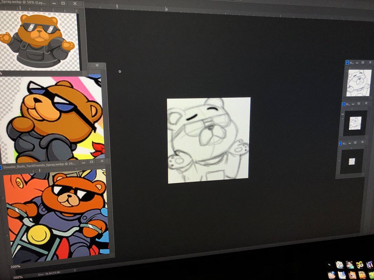 SilverLyons's tweet image. I’ve been having fun playing VALORANT again so I decided to make Tactifriend emotes!

Say hello to Tactibear Shrug… coming soon