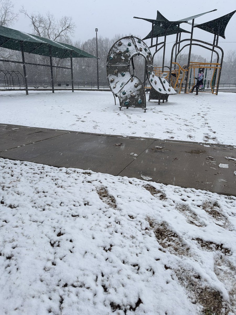 Rujofur's tweet photo. Just a silly goat fooling around at a park yesterday in the rare snowfall https://t.co/JVoJWT3gID
