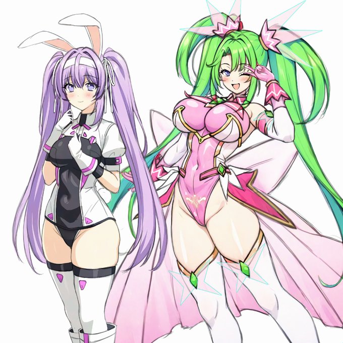 #ツインテールの日 
大きいツインテと控えめなツインテ 