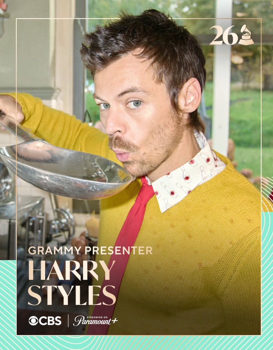 harrysbrasil's tweet photo. A ÚLTIMA CATEGORIA! Harry Styles irá apresentar a categoria “Album of the Year” no #GRAMMYs ! https://t.co/Tw36tvPbSt