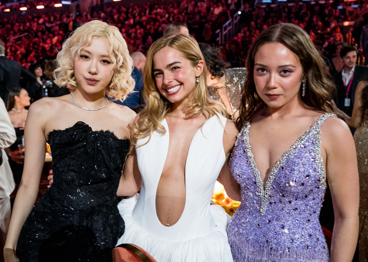 ROSÉ, Addison Rae and Laufey at the #Grammys