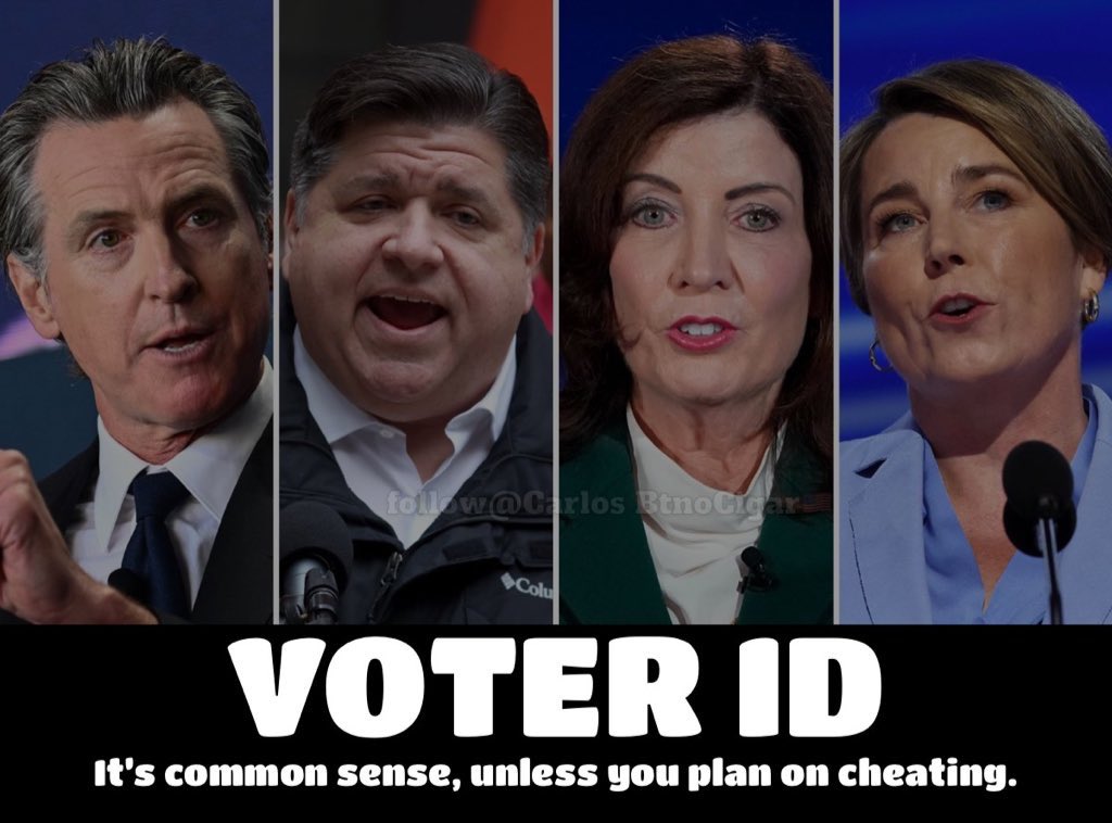 CarlosBtnoCigar's tweet photo. @NICKIMINAJ The only reason not to have voter id is to enable and allow cheating in our elections! https://t.co/grFwuL6IKx