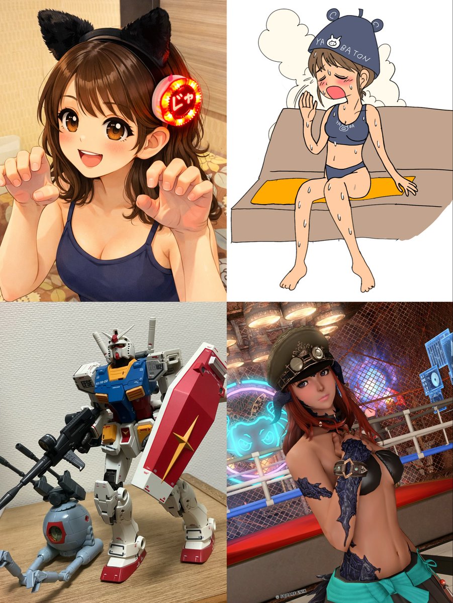 Meiact50's tweet image. ゲームとイラストとコスプレとサウナとガンダムと飯テロと筋トレ垢です。よろしくお願いします。
マイペースに明るく楽しく生きるが信条( ܸ ⩌ω⩌ ܸ )✨