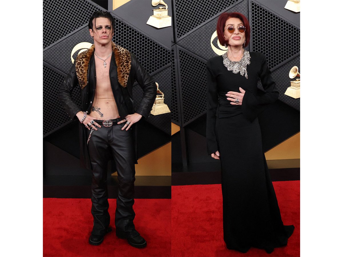 ani_digital's tweet photo. Grammy 2026: Yungblud stylishly wins award for Best Rock Performance, Sharon Osbourne arrives in black outfit
Read @ANI Story | https://t.co/HykO7R23Jh
#Yungblud #GRAMMYs2026 #SharonOsbourne #BestRockPerformance #RedCarpetLook https://t.co/B37C0HiqSr