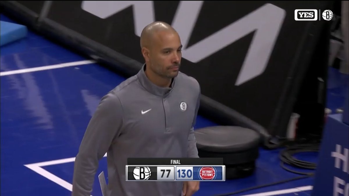 HoopsLiveScore's tweet photo. Final | @BrooklynNets 77-130 @DetroitPistons. #NetsWorld #DetroitBasketball https://t.co/1PAQcFWUkm