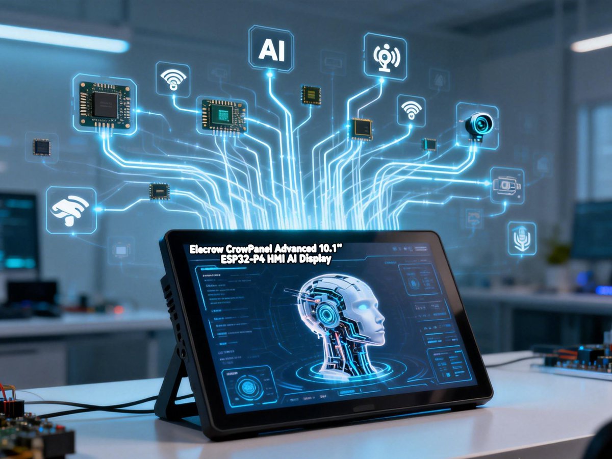 📢 If you are looking to build a high-performance, responsive 10.1-inch HMI with integrated AI capabilities, the transition from the popular ESP32-S3 to the P4 architecture isn't just an upgrade—it's a necessity for professional-grade IoT applications. #CrowPanel