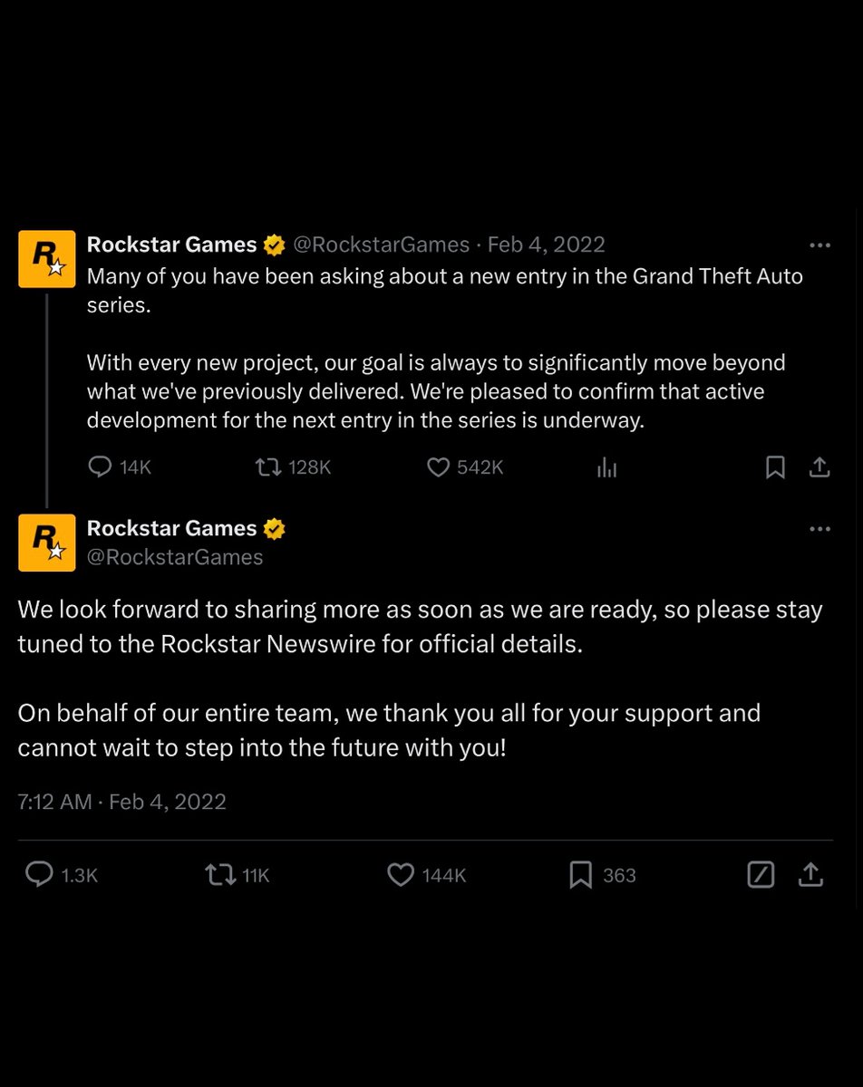 GTAVI_Countdown's tweet photo. Rockstar made the first GTA 6 announcement ahead of Take-Two’s February 2022 earnings call.

The February 2026 earnings call takes place this Tuesday 👀 https://t.co/t1IthY0Sfc