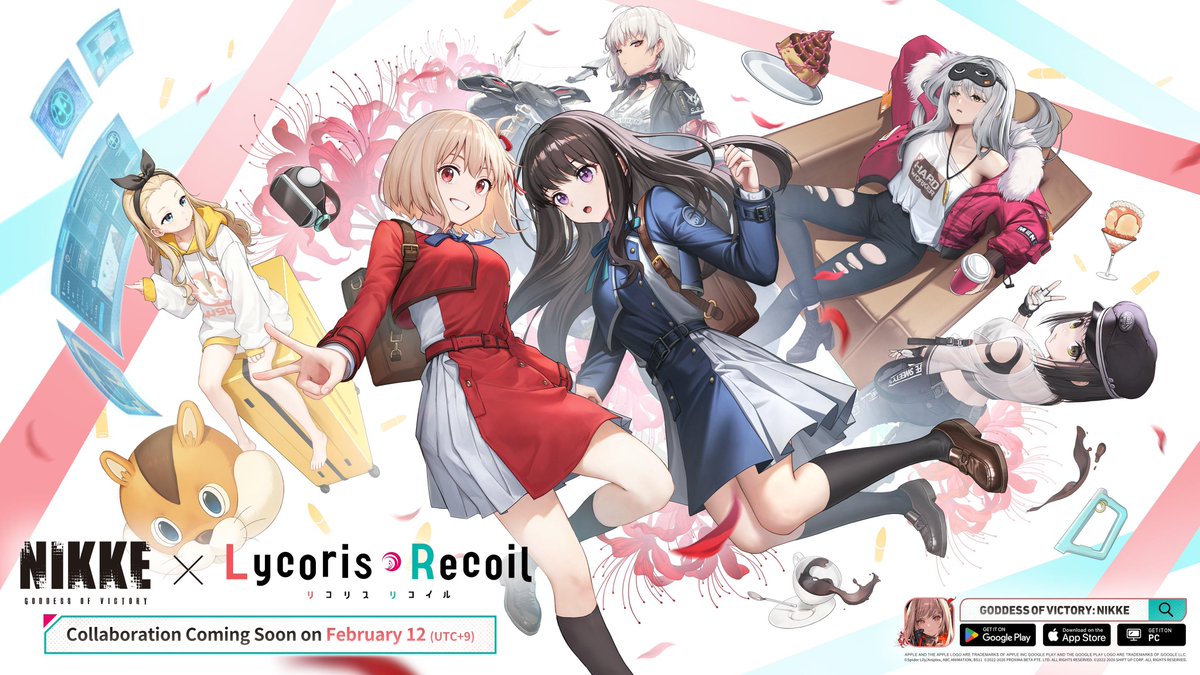 RecRoulette's tweet image. Lycoris Recoil? Eh, don't think I'll mess with- OH MY GOD IS THAT CAFE SWEETY!? ALL OF THEM!?
