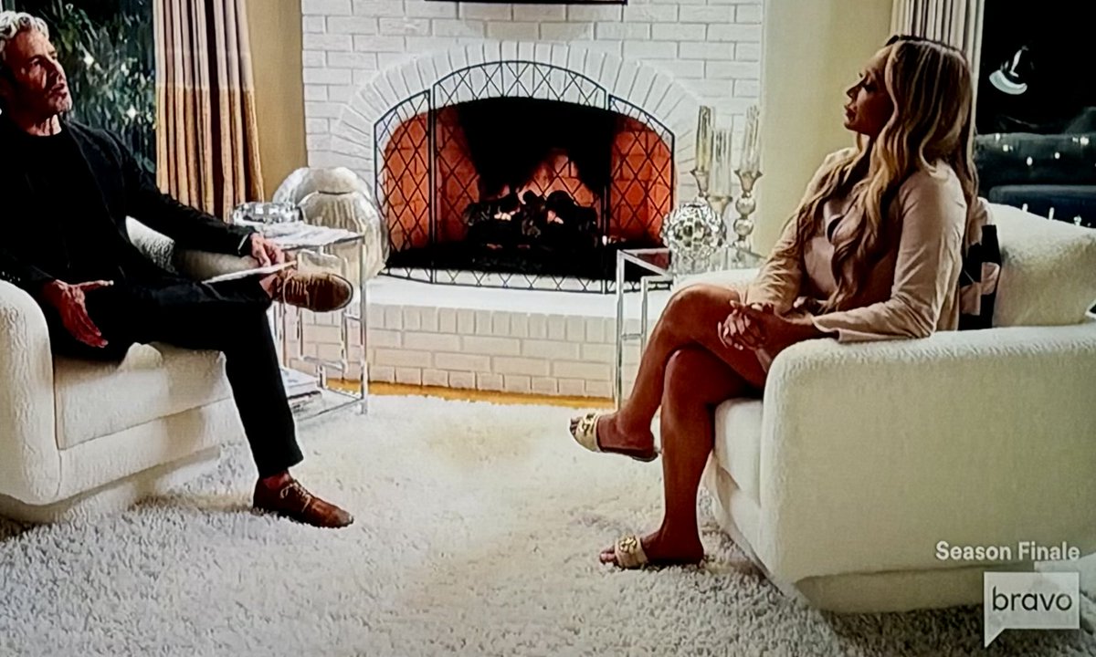 Tell me she’s not still wearing her shower shoes.  
#RHOP
