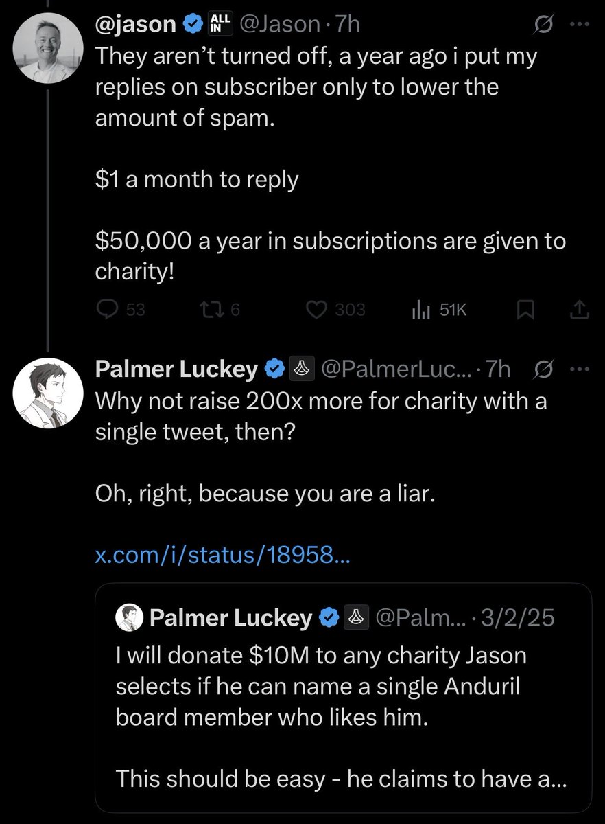 If I ever get a term sheet from @jason, I'm giving first dibs to <a href="/PalmerLuckey/">Palmer Luckey</a>