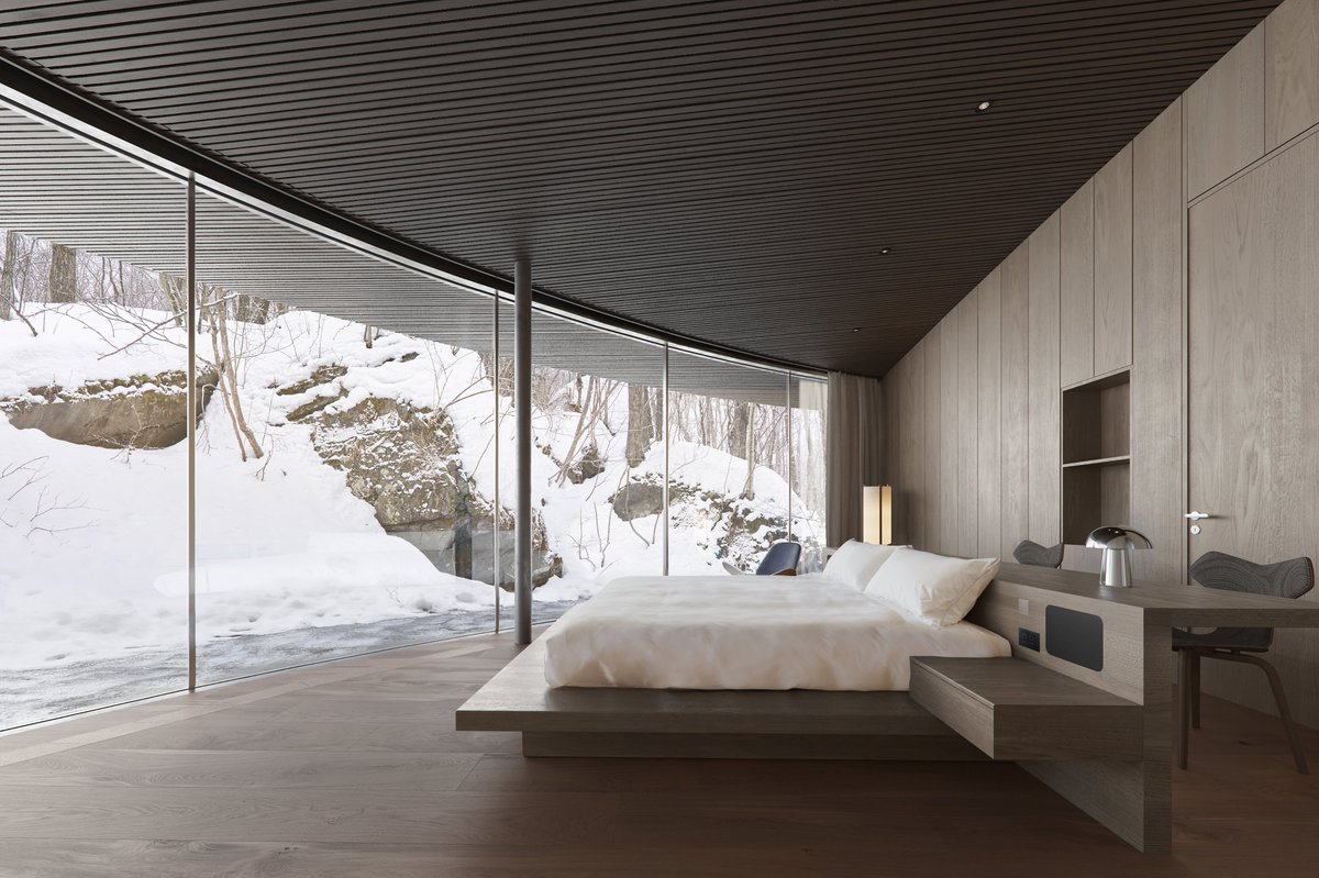「NOT A HOTEL DESIGN COMPETITION 2024」で最優秀賞を受賞した「NATURE WITHIN」がついに実現。本日より販売をスタートします。

屋内面積288㎡。露天風呂や岩風呂、サウナなどを完備した、雄大な自然をひとり占めできる1棟だけのプライベートヴィラです。

notahotel.com/shop/kitakarui…