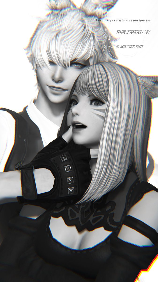 La belle et la monde monochrome.

#FF14