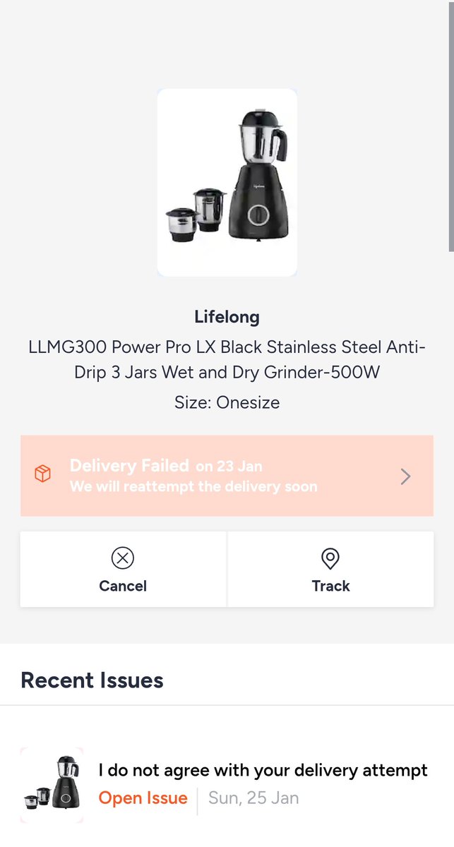 Alimazmi85's tweet photo. Order no. 1320517-1732227-0908701
Dear @MyntraSupport I have been waiting for the last 8 days but you have not solved my issue. If you can't deliver don't take orders. Your delivery agent has not attempted on the door or called. @jagograhakjago @ConsumerCom @JoshiPralhad https://t.co/7JnRxqnMG8