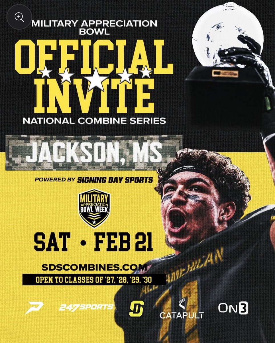LPichon601's tweet photo. I am blessed to have been invited to the military appreciation combine in Jackson, MS. Thank you @LawrencHopkins for the invite.See y’all there! #70 #classof29 @USArmyBowl @anthony_moore83 #heritagechristainacademy #godswork https://t.co/0IMU2rV7yG