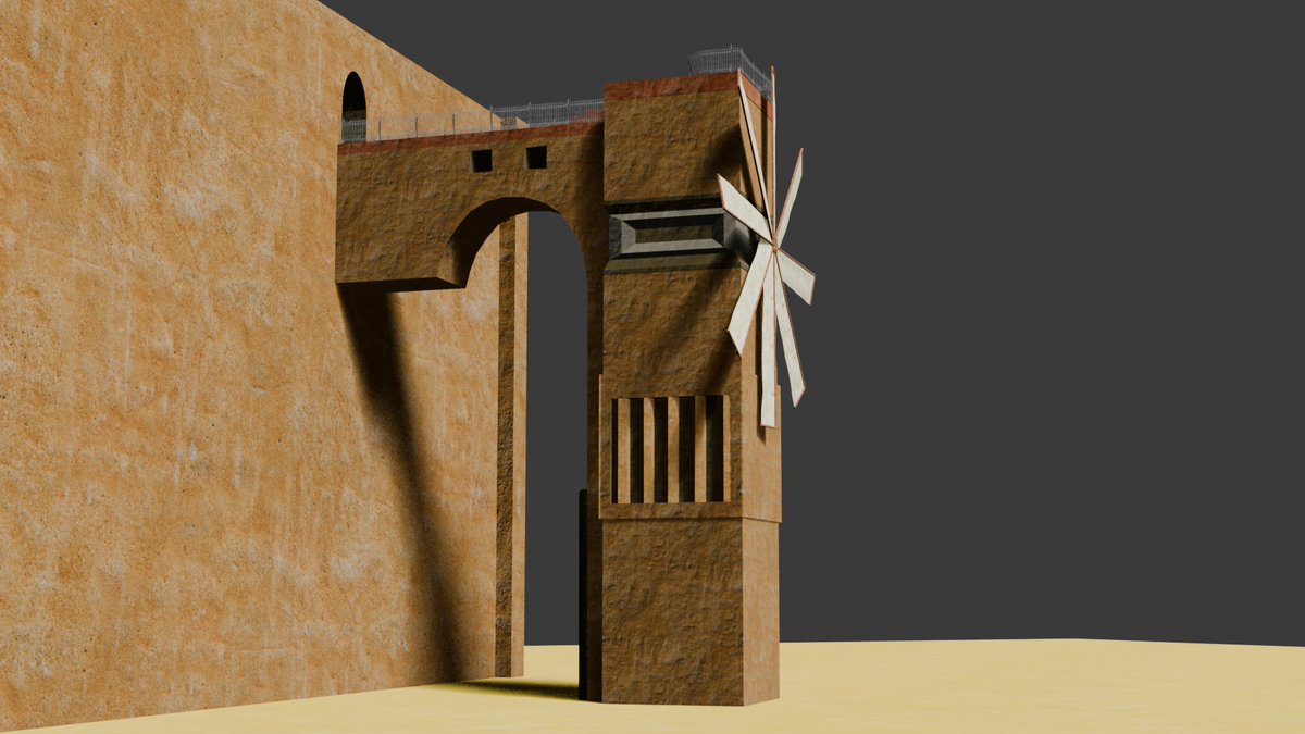 thneebdev's tweet photo. Recreated the structure from one of my favourite game artworks ever to have as an explorable area in my LSDjam game https://t.co/zN0RBYrlub